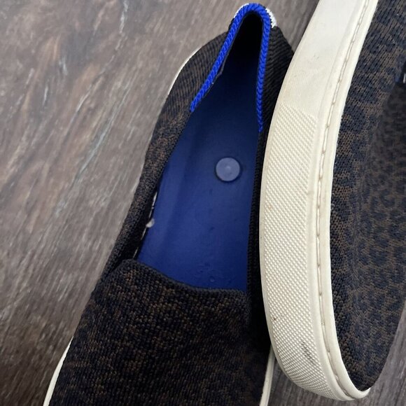 Rothy size 8 the original slip on sneaker tennis shoe Leopard print *Crack - Picture 7 of 11